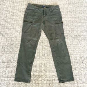 GAP Womens SZ 2Stretch Jean Leggings Olive EUC